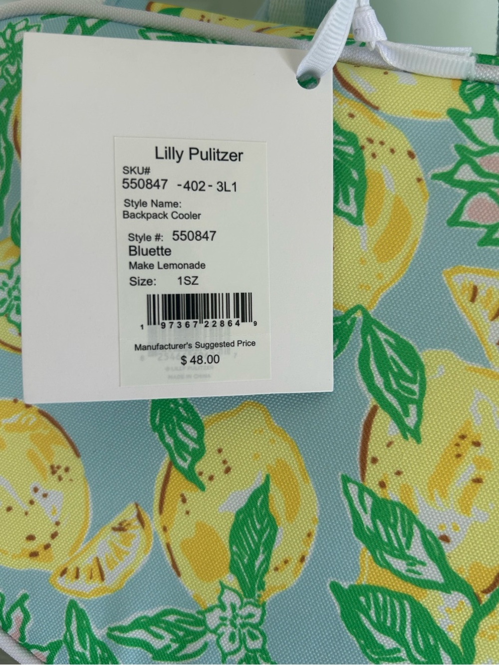 NWT Lilly Pulitzer Backpack Cooler - Picture 4 of 6